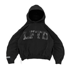 NEW LIFTED ANCHORS men's argyle athletics hoodie in black